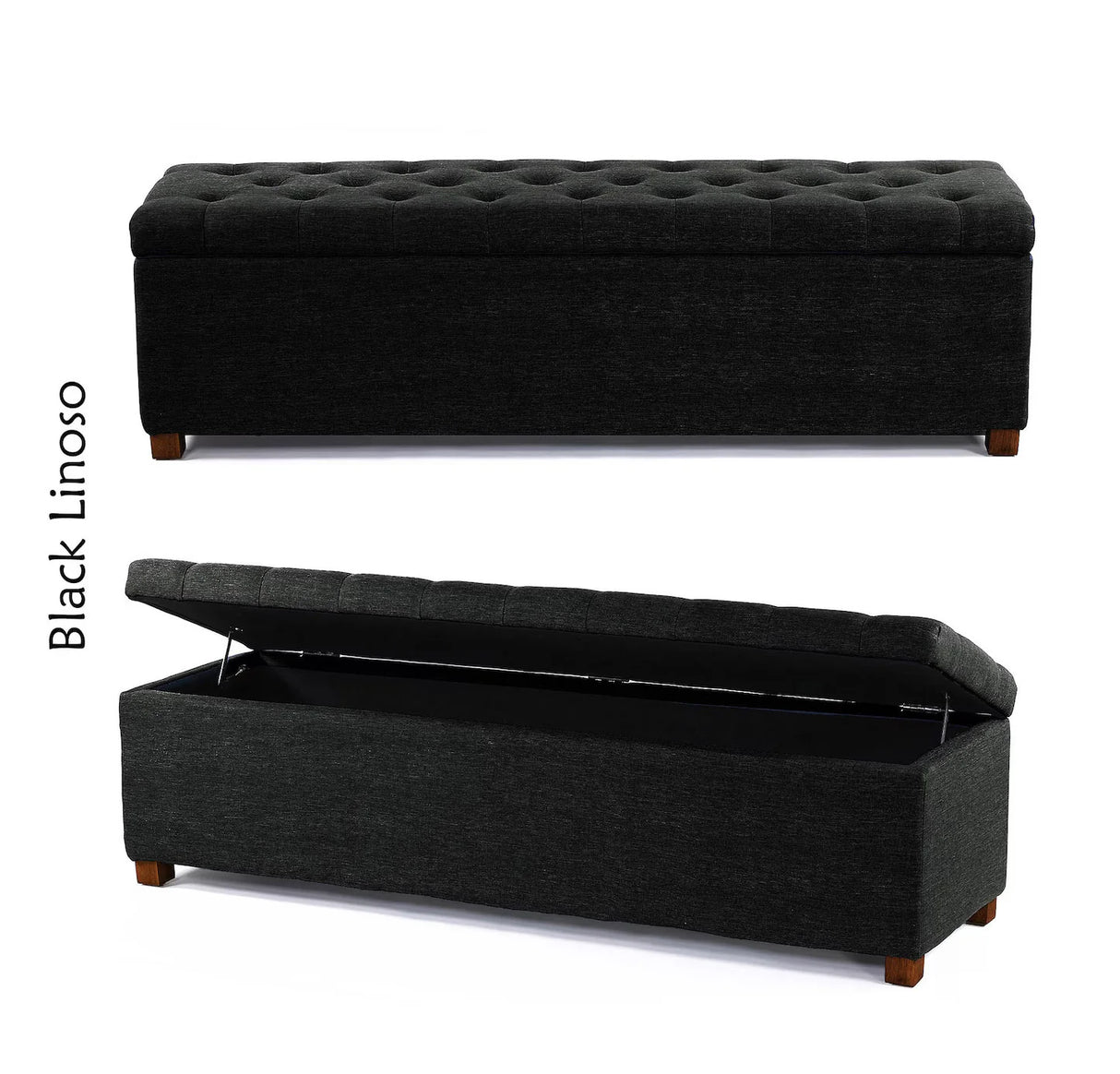 Linoso Ottoman Storage Box with Legs