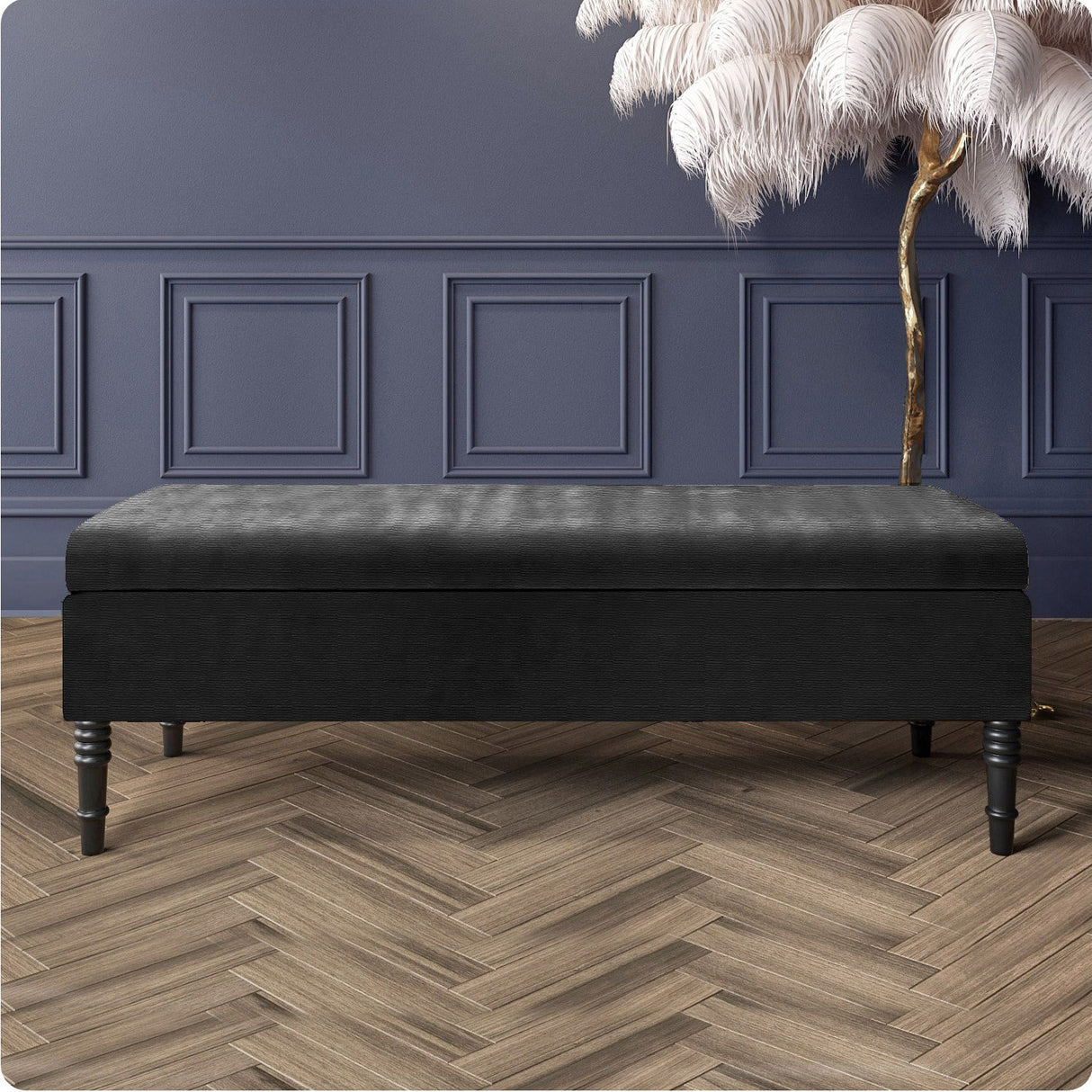 Safar Naples Shoe Storage Bench with Plain Lid