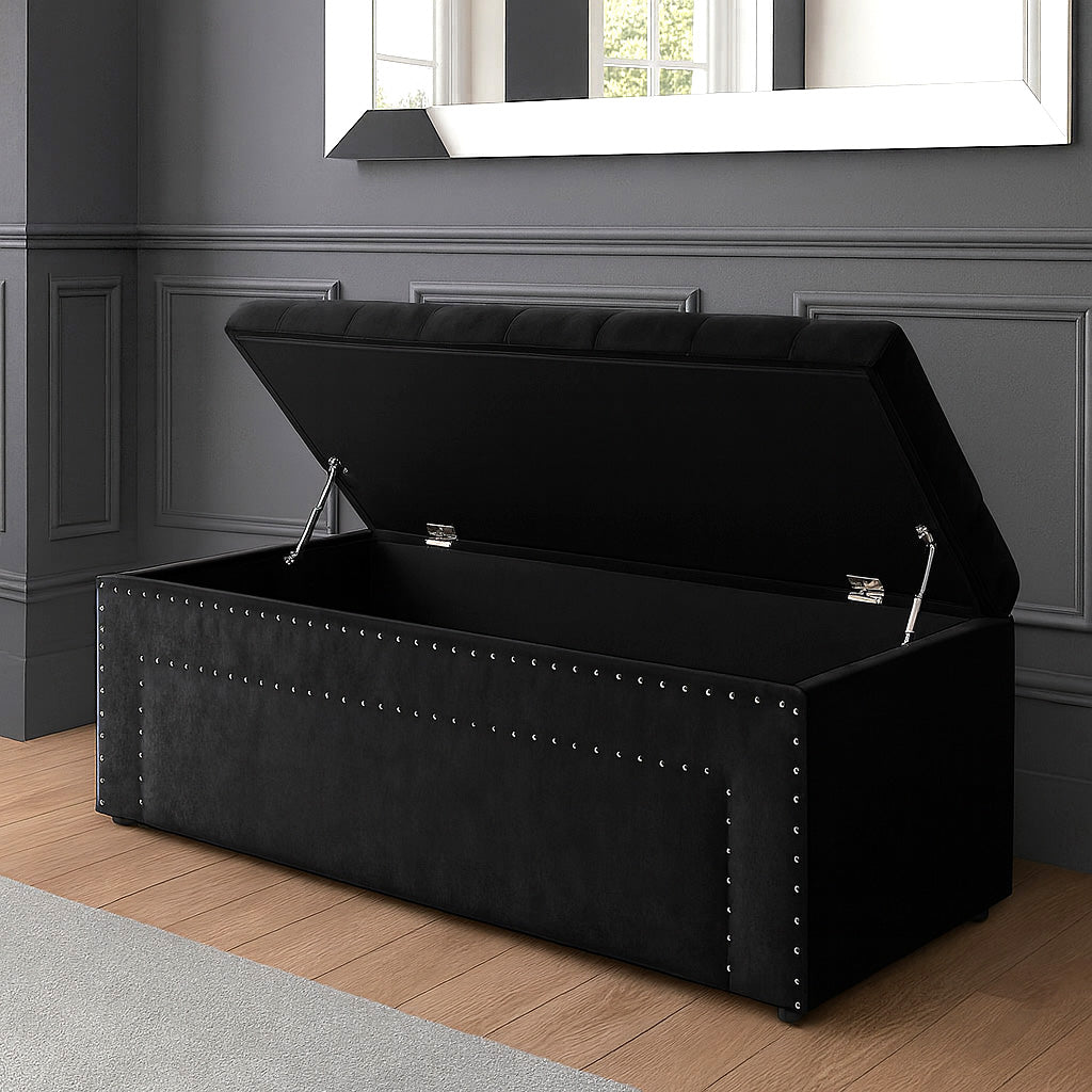 Duke Chesterfield Upholstered Blanket Box