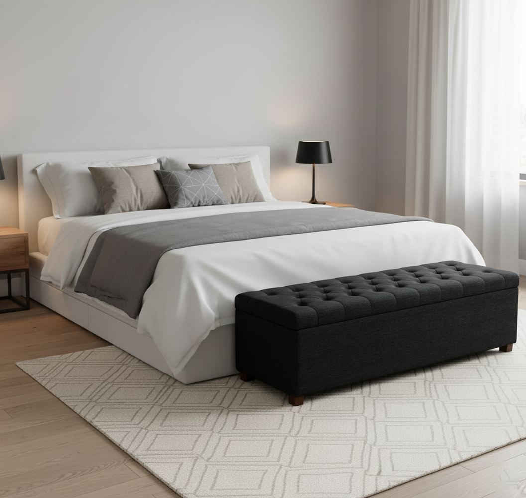 Linoso Ottoman Storage Box with Legs