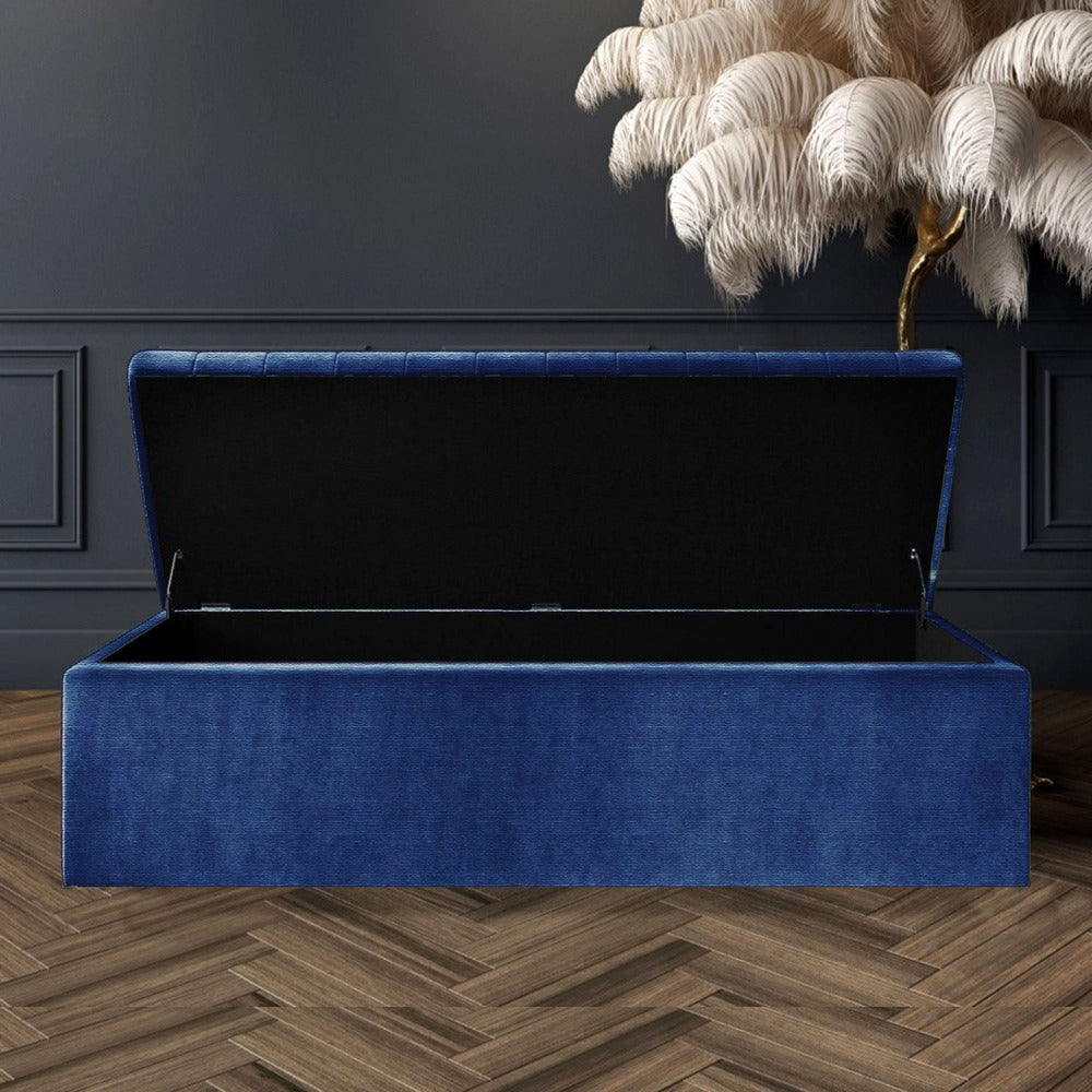 Large Safar Ottoman Box - Naples Velvet