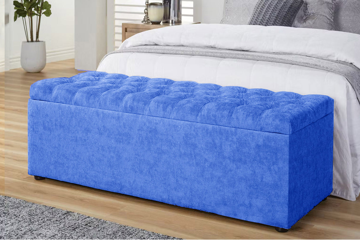 Haven Chesterfield Ottoman in Naples Velvet