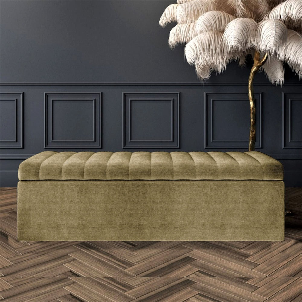 Large Safar Ottoman Box - Naples Velvet