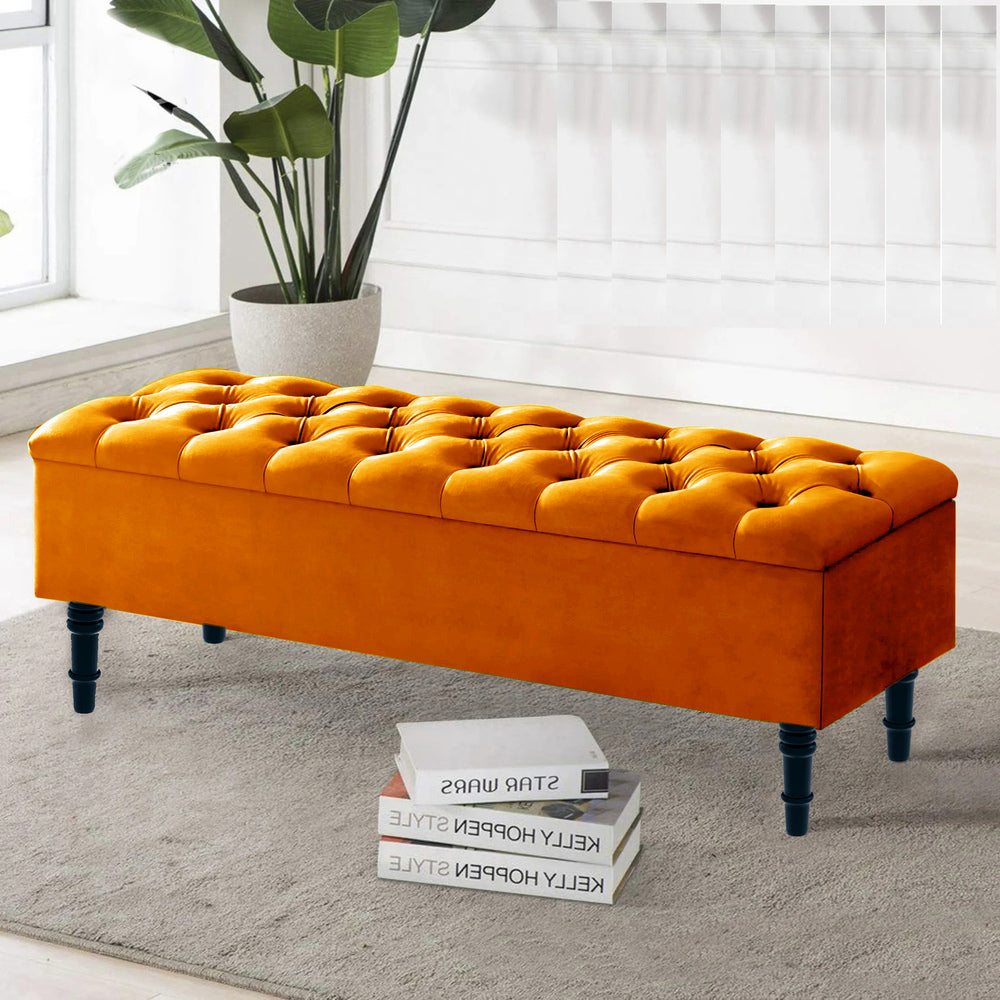 Neon Ottoman Bench with Storage