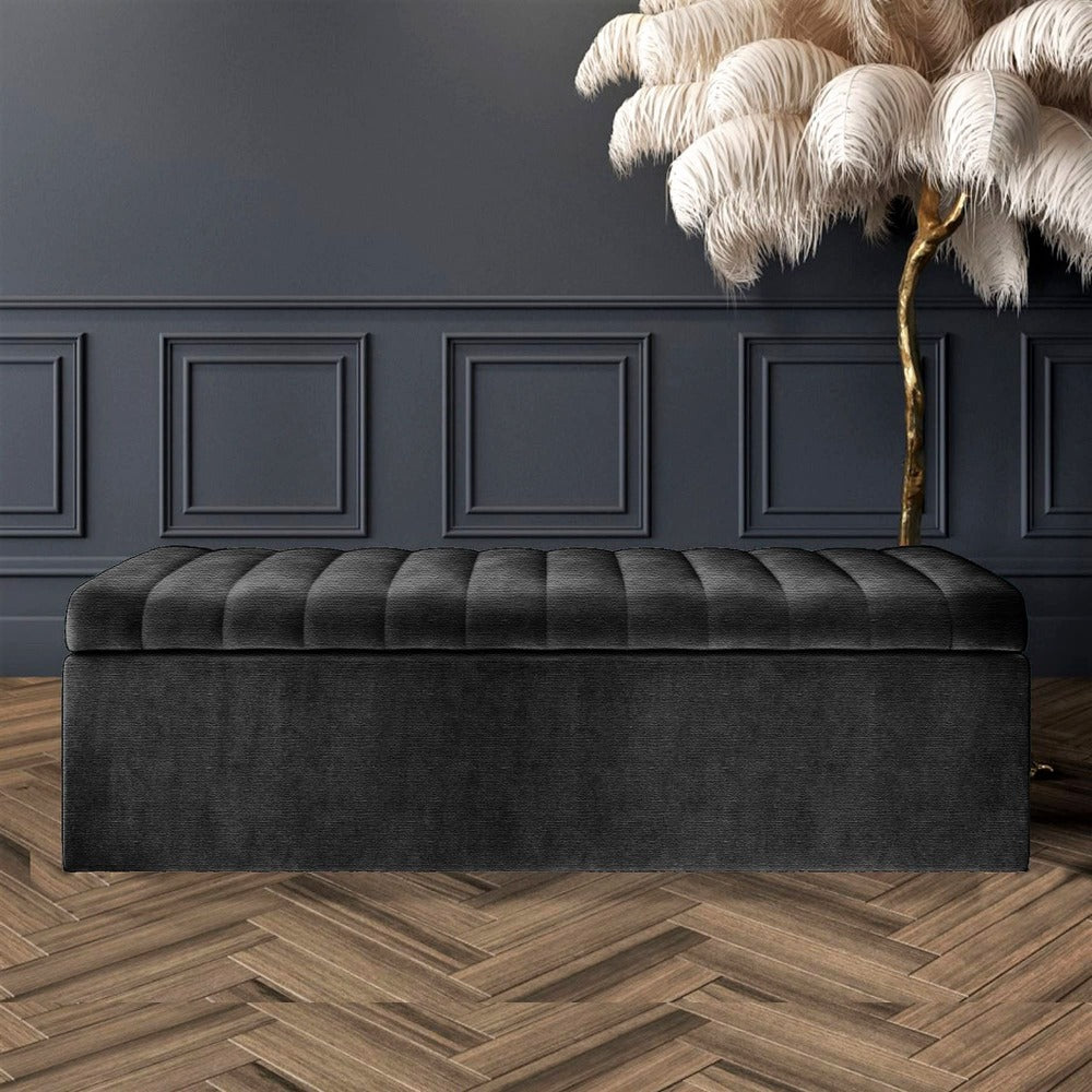 Large Safar Ottoman Box - Naples Velvet