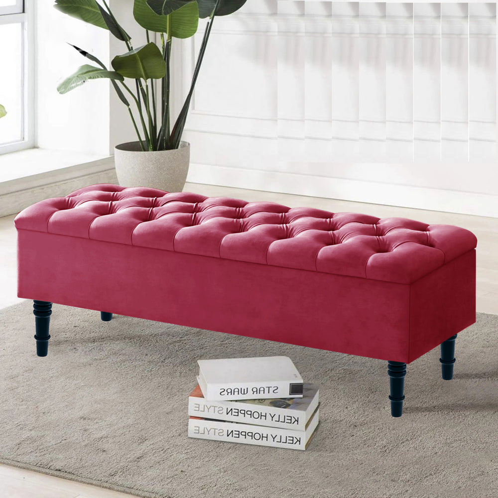 Neon Ottoman Bench with Storage