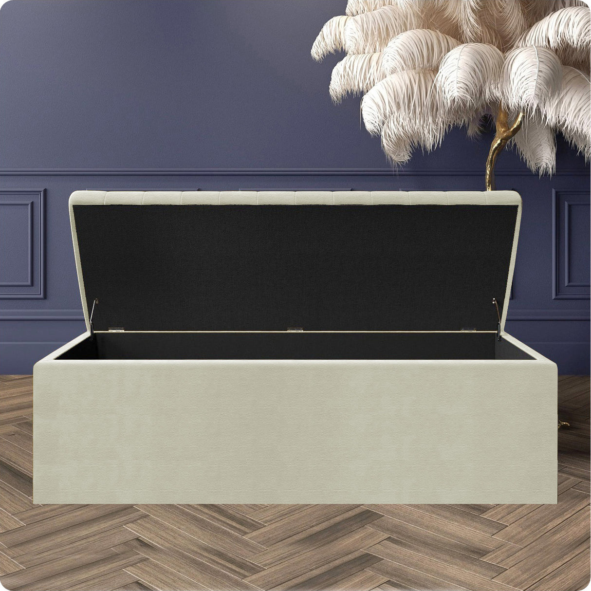 Large Safar Naples Storage Ottoman Box