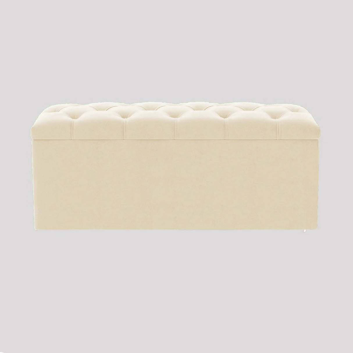 Luna Chesterfield Velvet Storage Ottoman