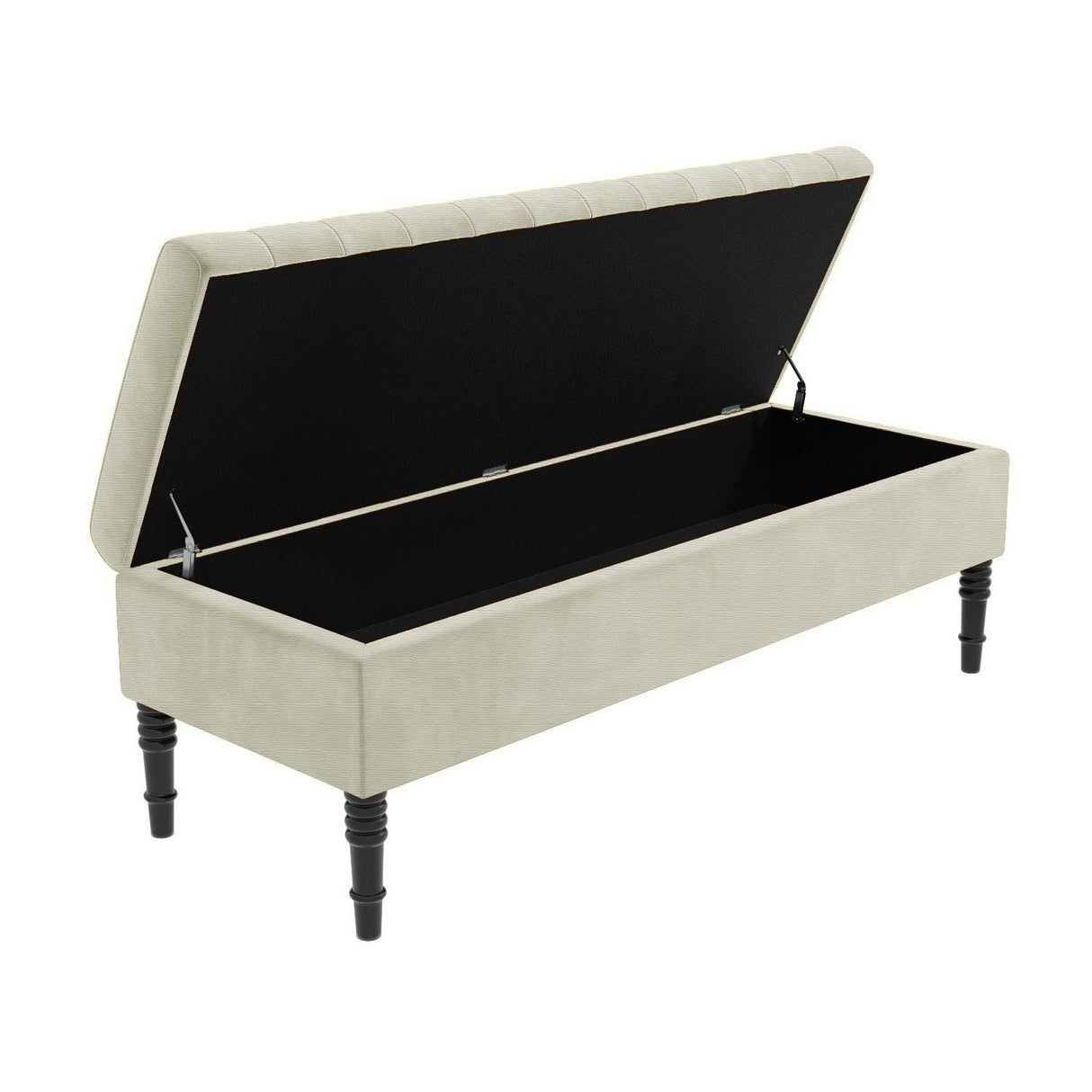 Safar Striped Naples Storage Bench with Legs