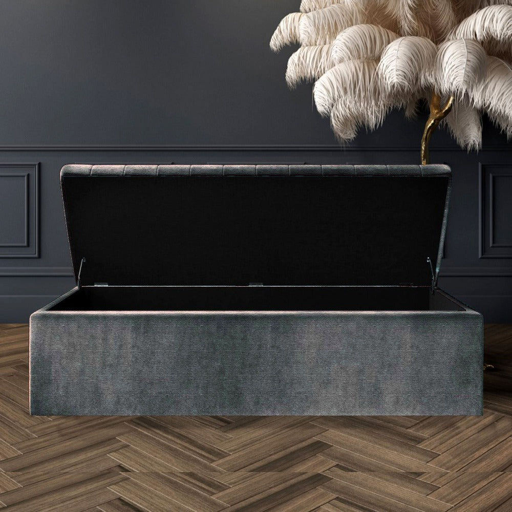 Large Safar Ottoman Box - Naples Velvet