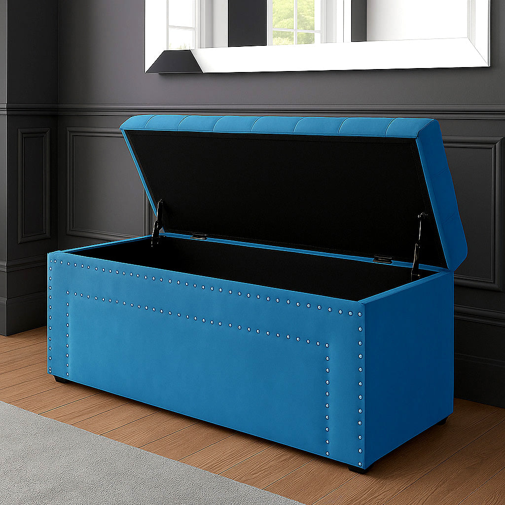 Duke Chesterfield Upholstered Blanket Box