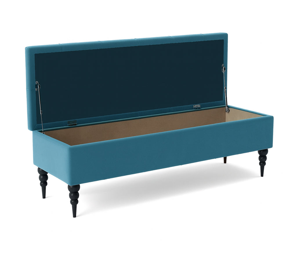Safar Chesterfield Shoe Storage Bench with Legs