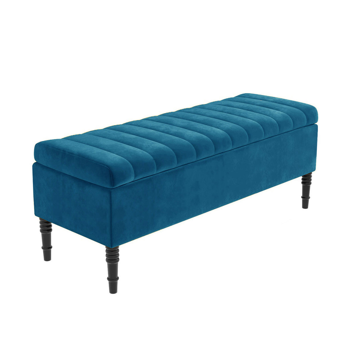 Paris Striped Ottoman Bench with storage