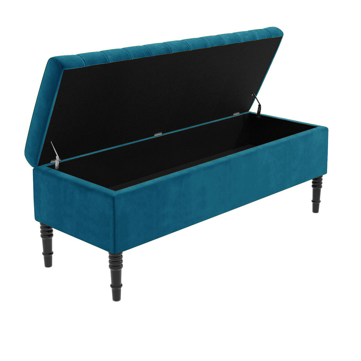 Paris Striped Ottoman Bench with storage