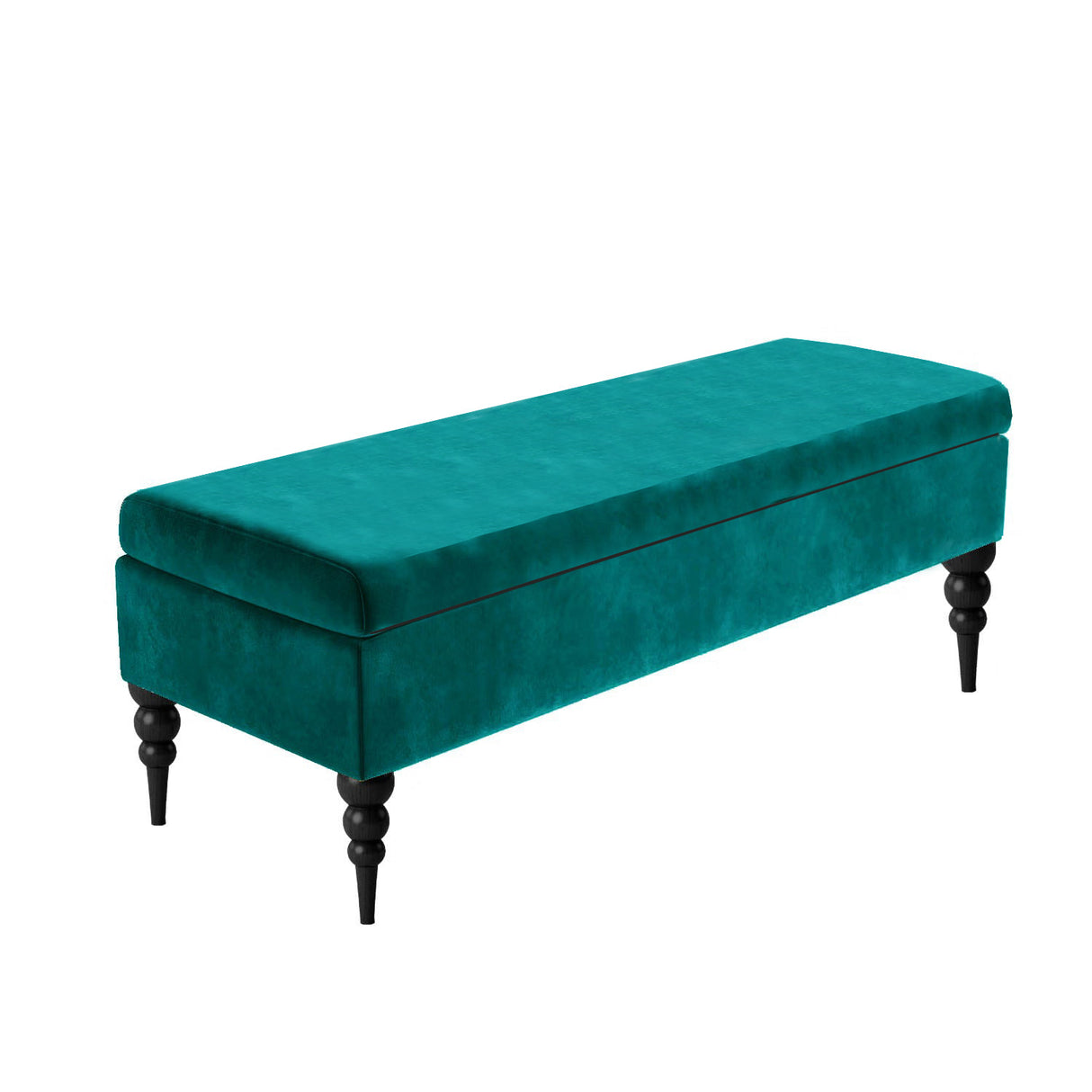 Sierra Plain Upholstered Velvet Storage Bench