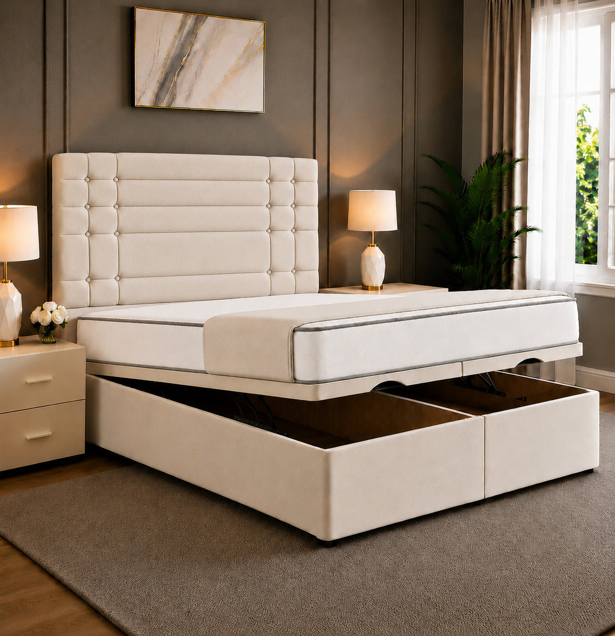 Ferrari Divan Storage Ottoman Bed Frame