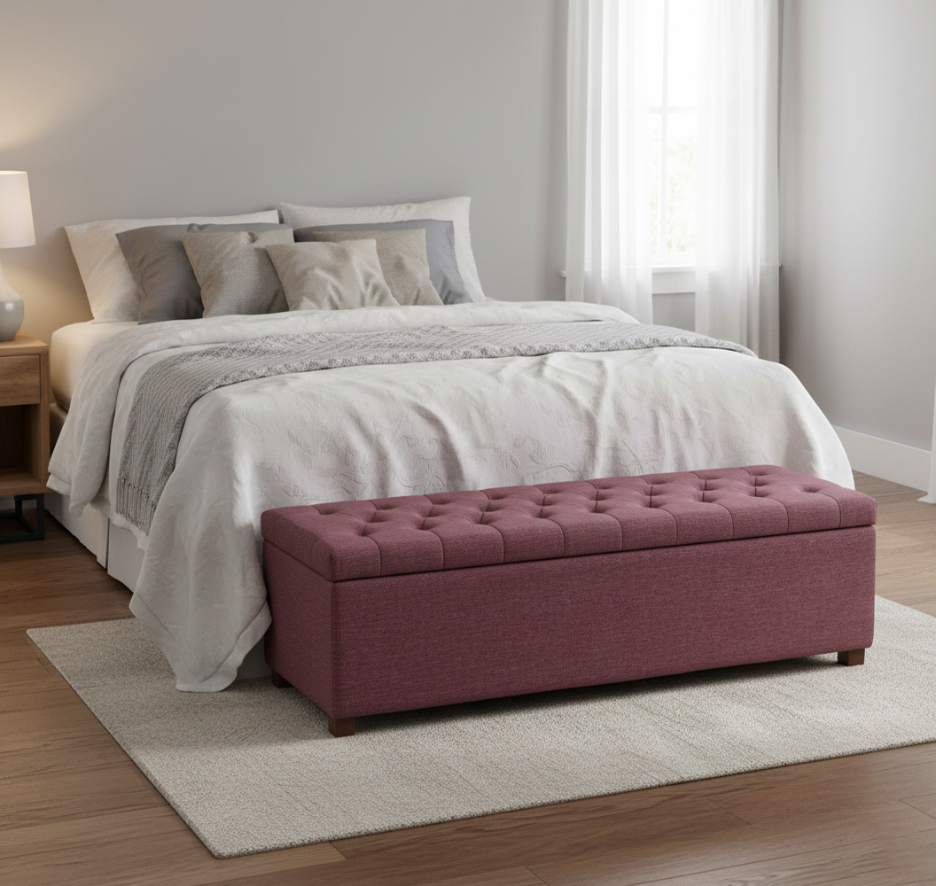 Linoso Ottoman Storage Box with Legs