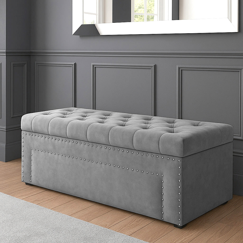 Duke Chesterfield Upholstered Blanket Box