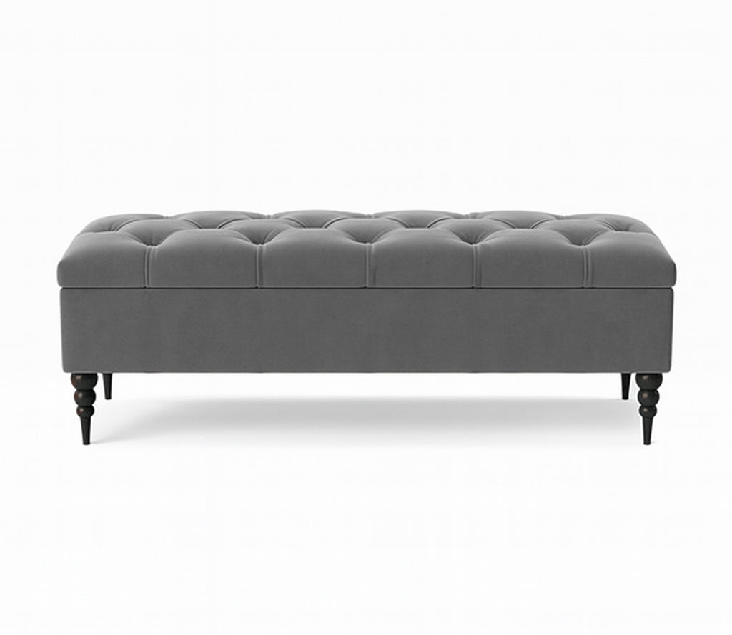 Safar Chesterfield Shoe Storage Bench with Legs