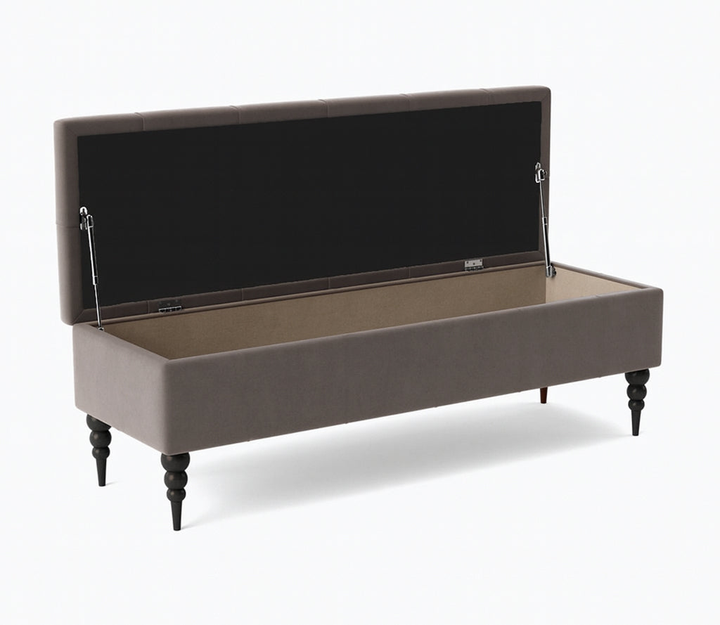 Safar Chesterfield Shoe Storage Bench with Legs