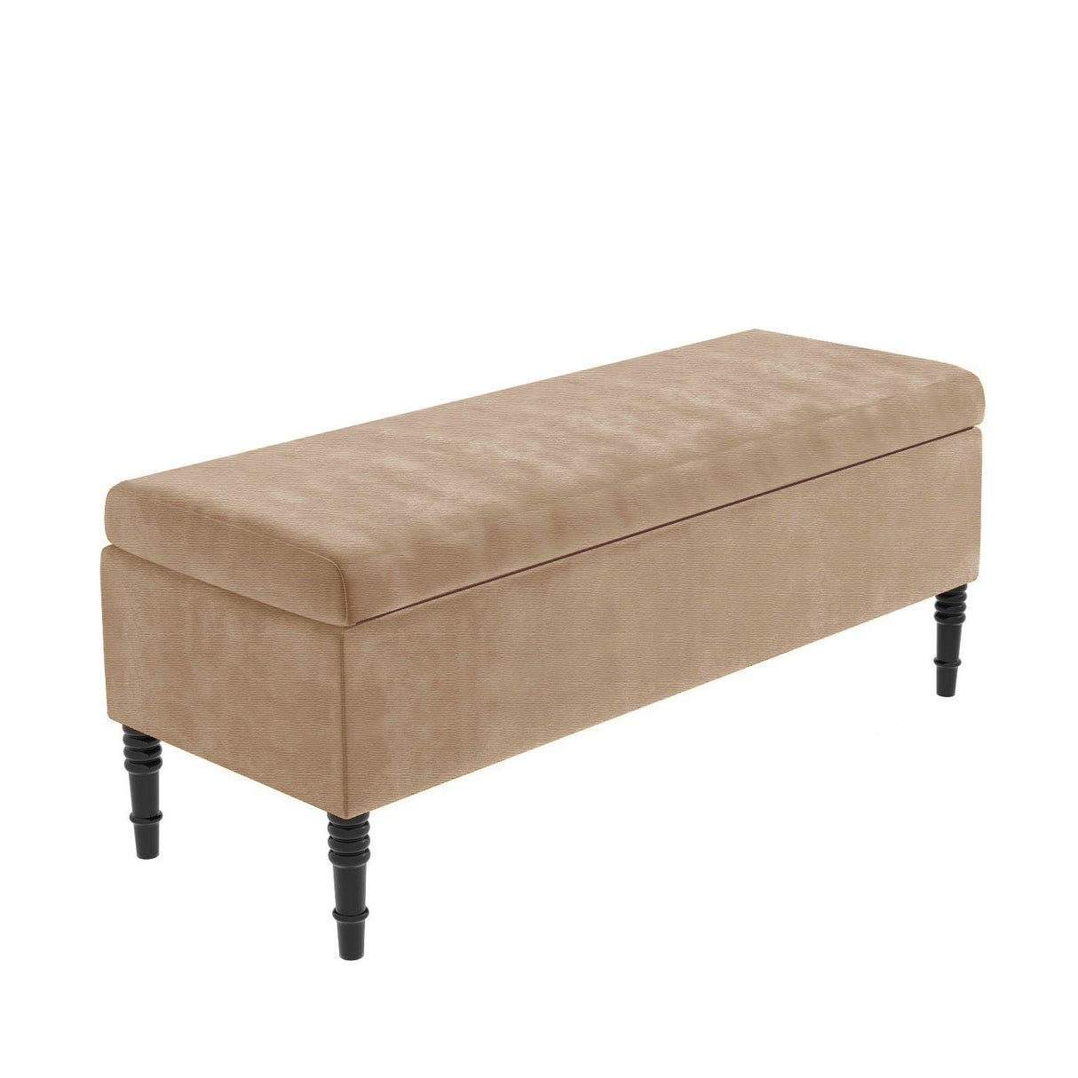 Paris Plain Naples Ottoman Storage Bench