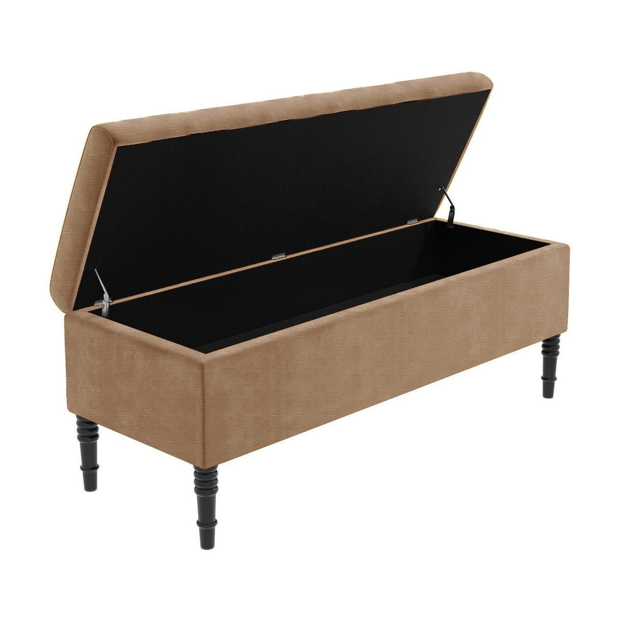Paris Plain Naples Ottoman Storage Bench