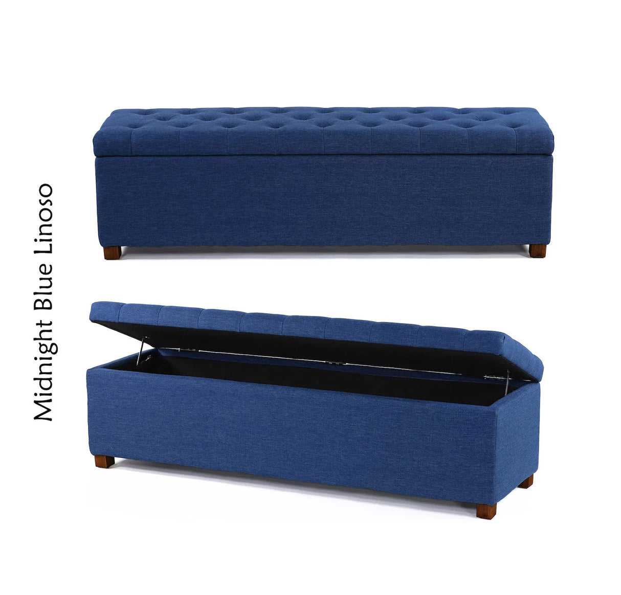 Linoso Ottoman Storage Box with Legs