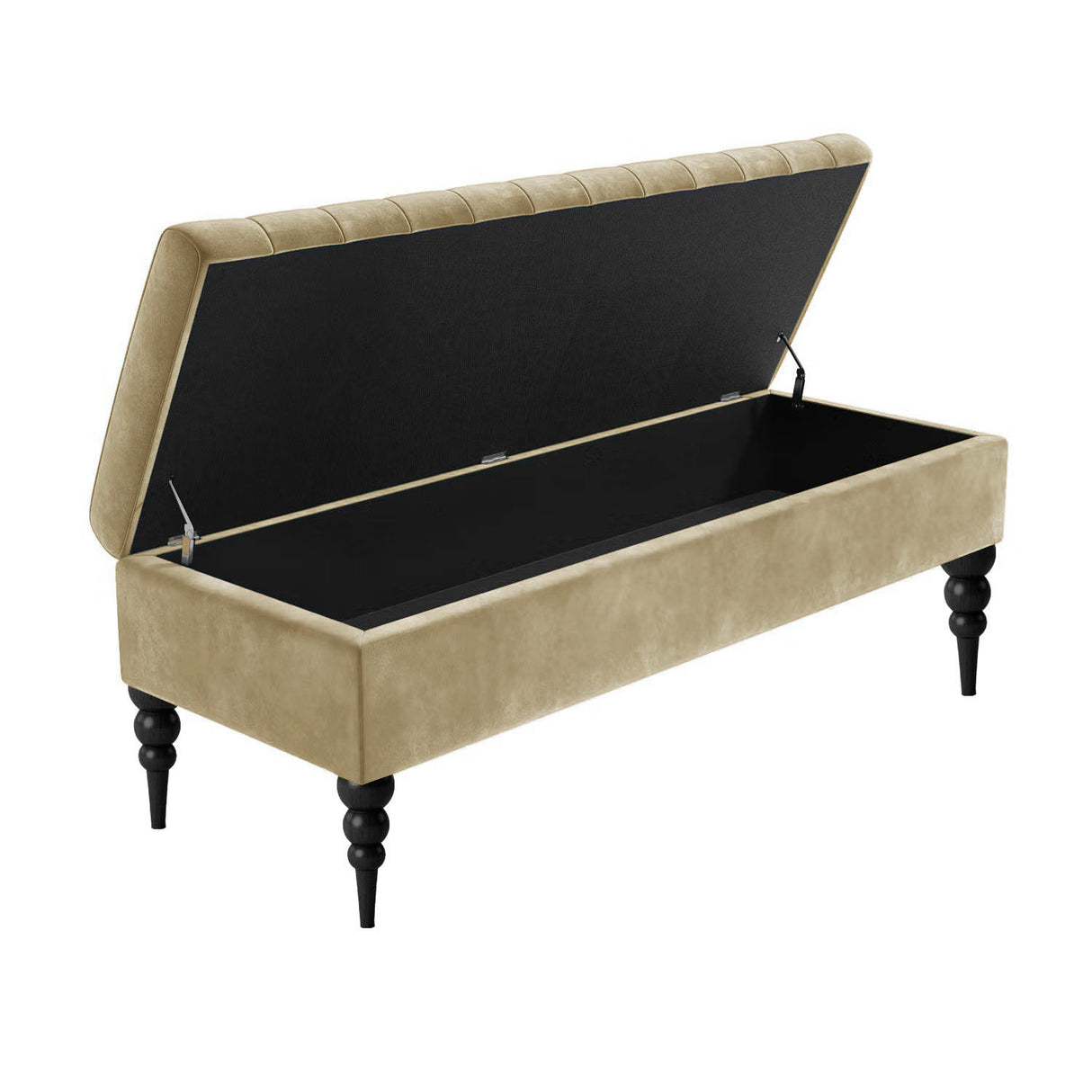 Sierra Plain Upholstered Velvet Storage Bench