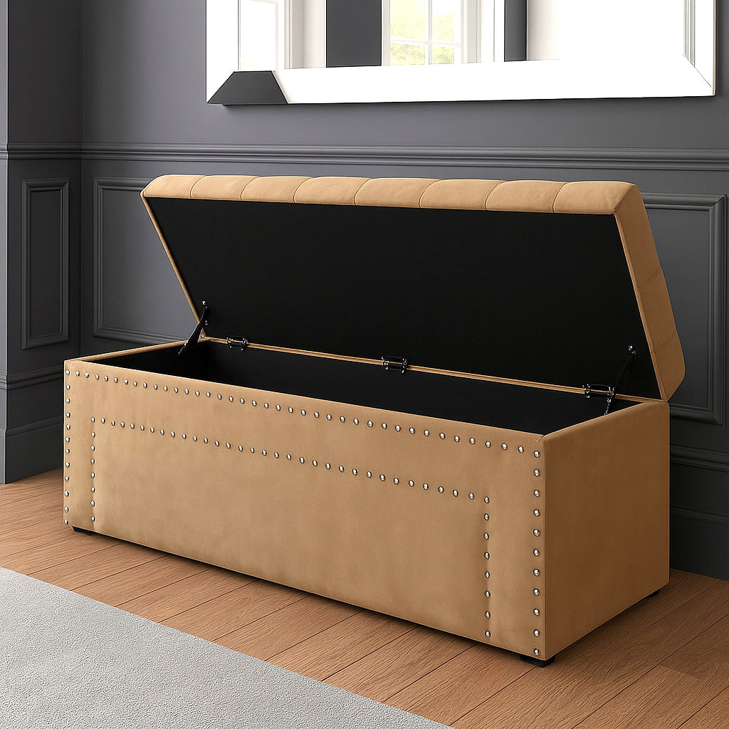 Duke Chesterfield Upholstered Blanket Box