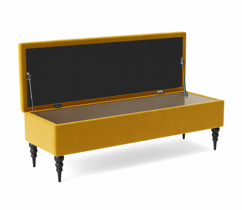 Safar Chesterfield Shoe Storage Bench with Legs
