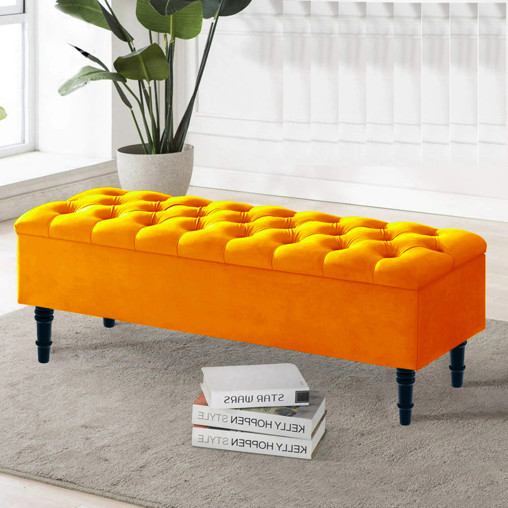 Neon Ottoman Bench with Storage