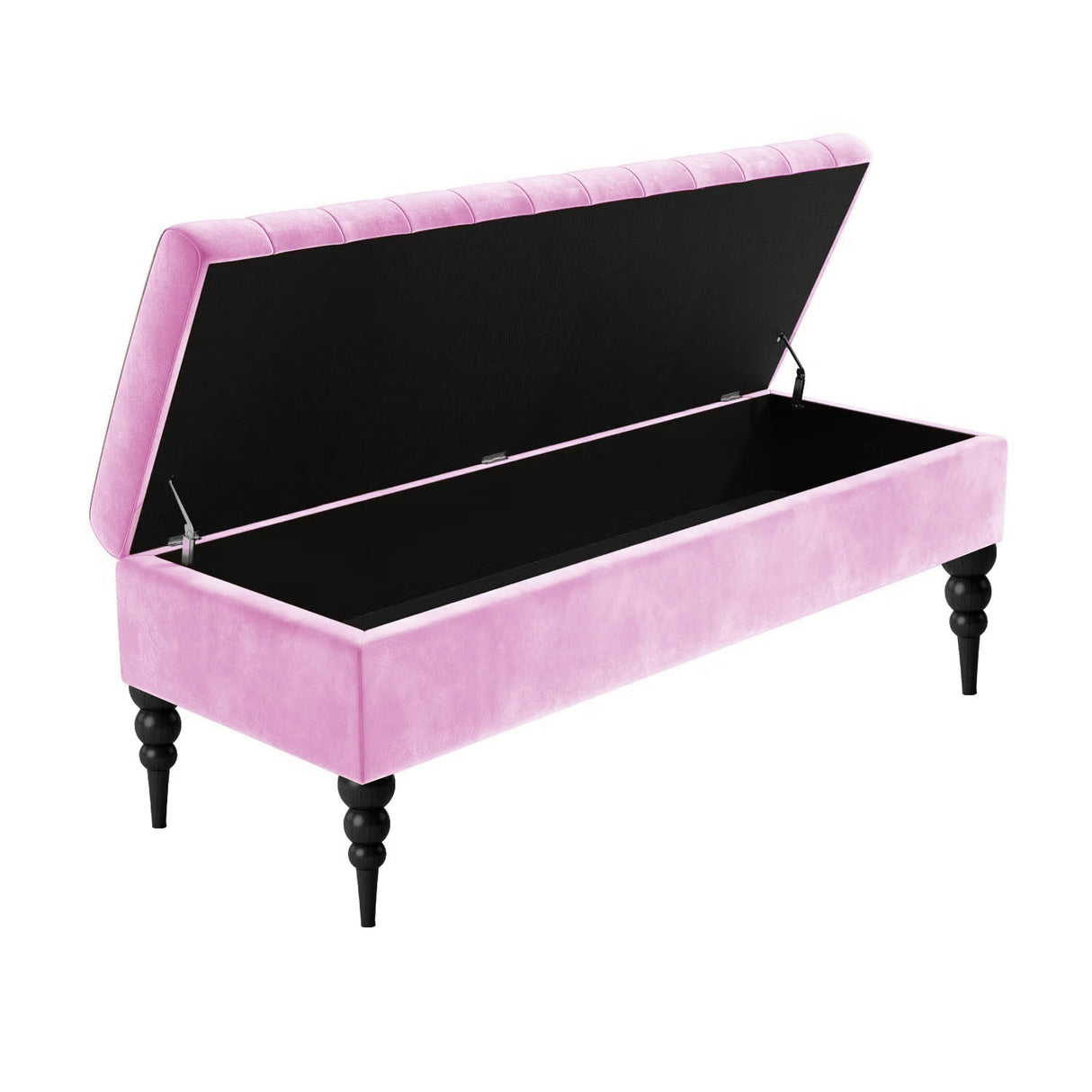 Sierra Plain Upholstered Velvet Storage Bench