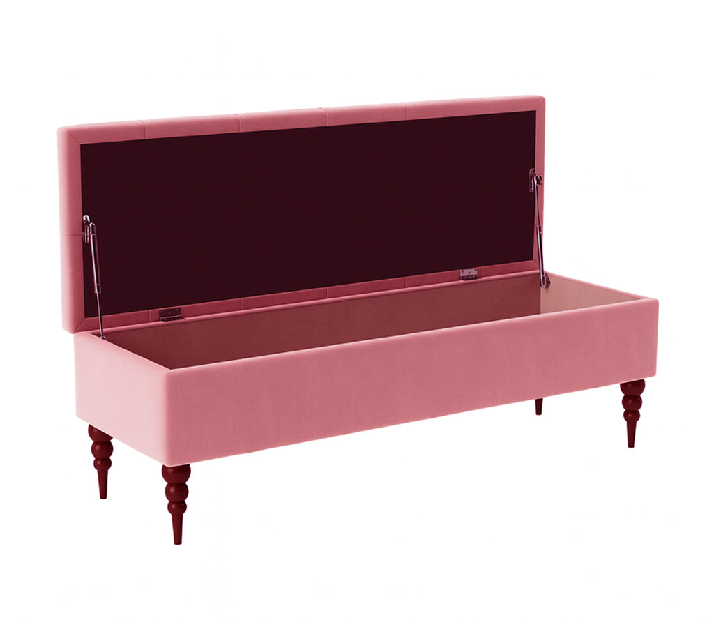 Safar Chesterfield Shoe Storage Bench with Legs