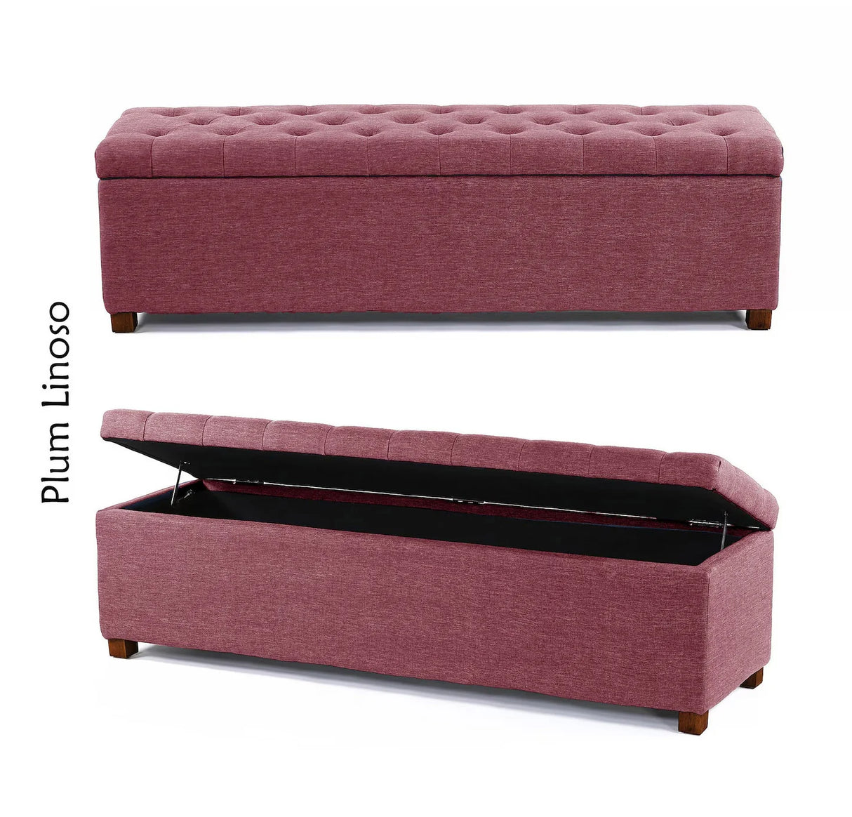 Linoso Ottoman Storage Box with Legs
