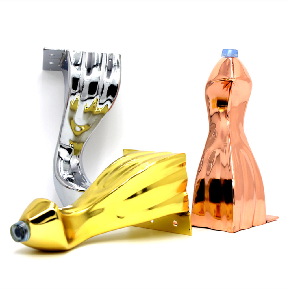 4 x Queen Anne Metal Legs, Replacement Furniture Feet