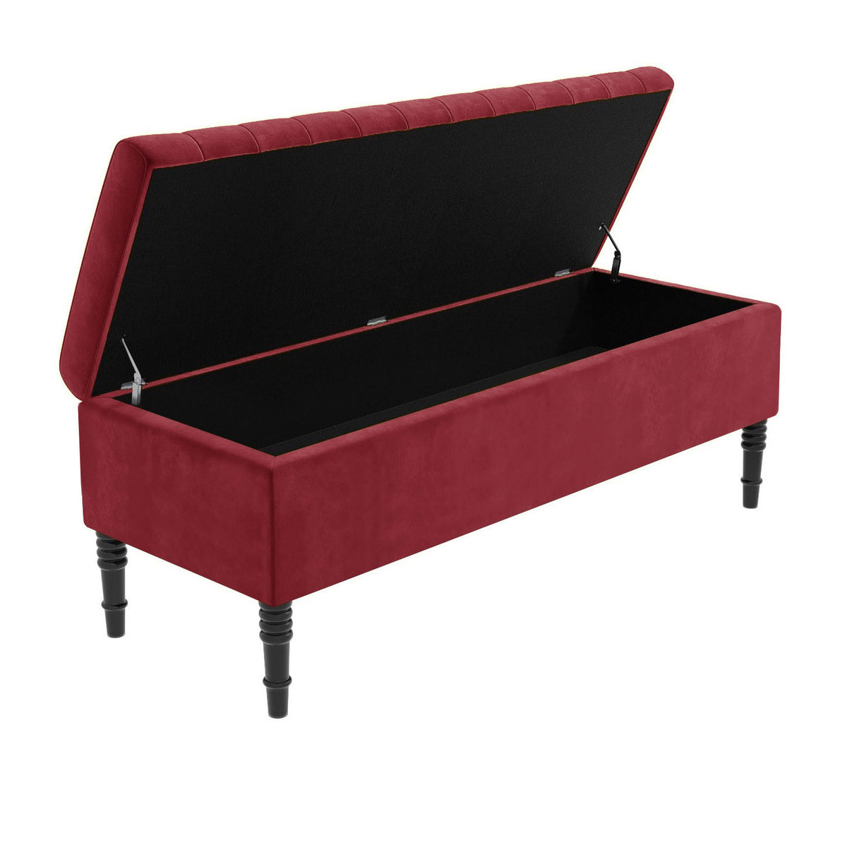 Paris Striped Ottoman Bench with storage