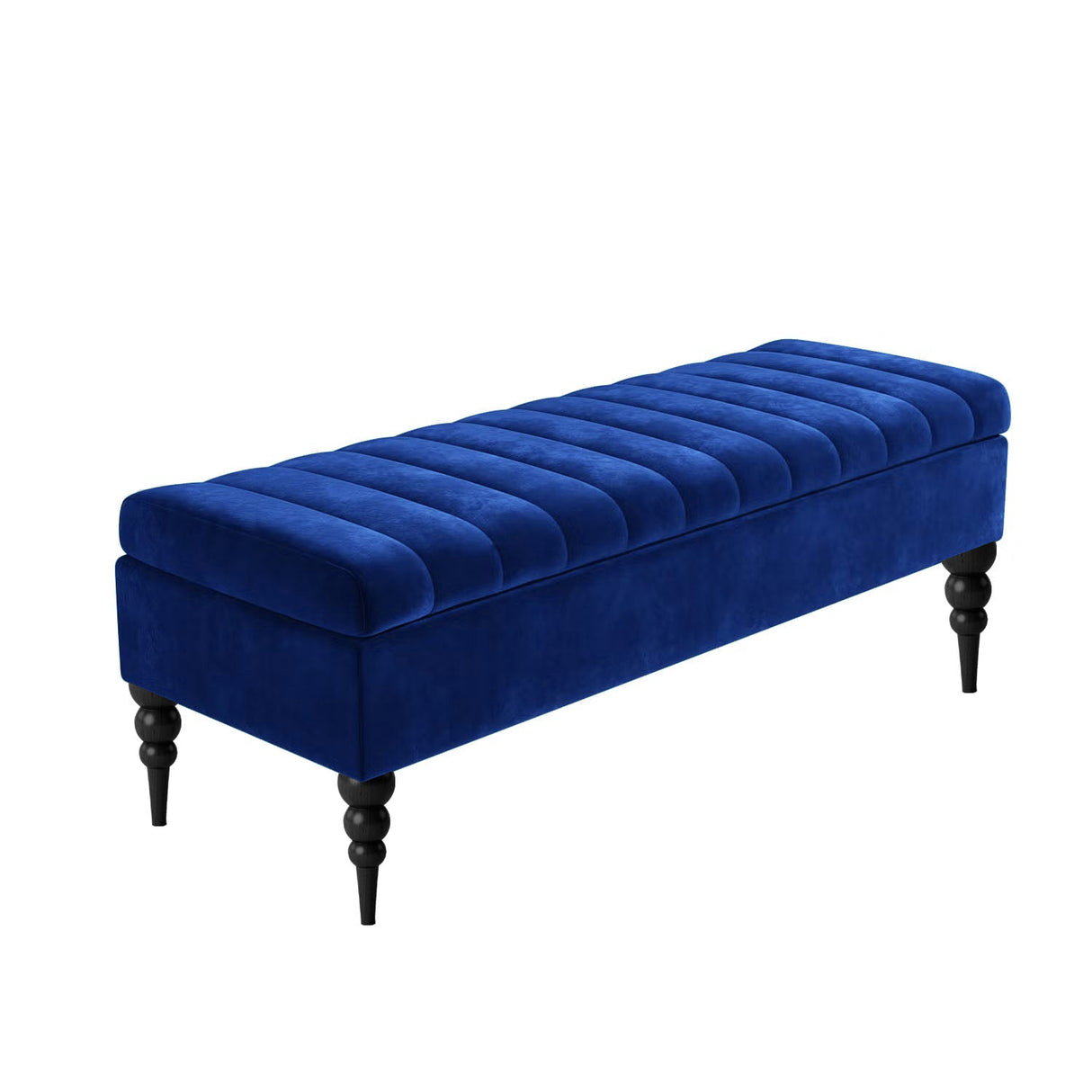 Sierra Velvet Storage Shoe Bench with Legs