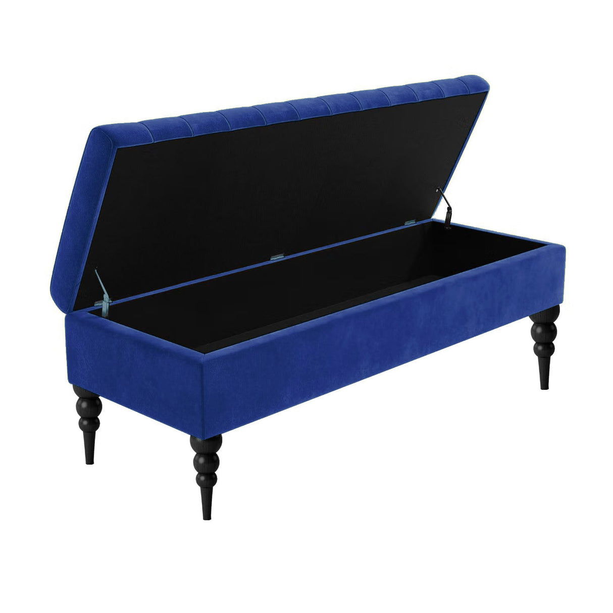 Sierra Velvet Storage Shoe Bench with Legs