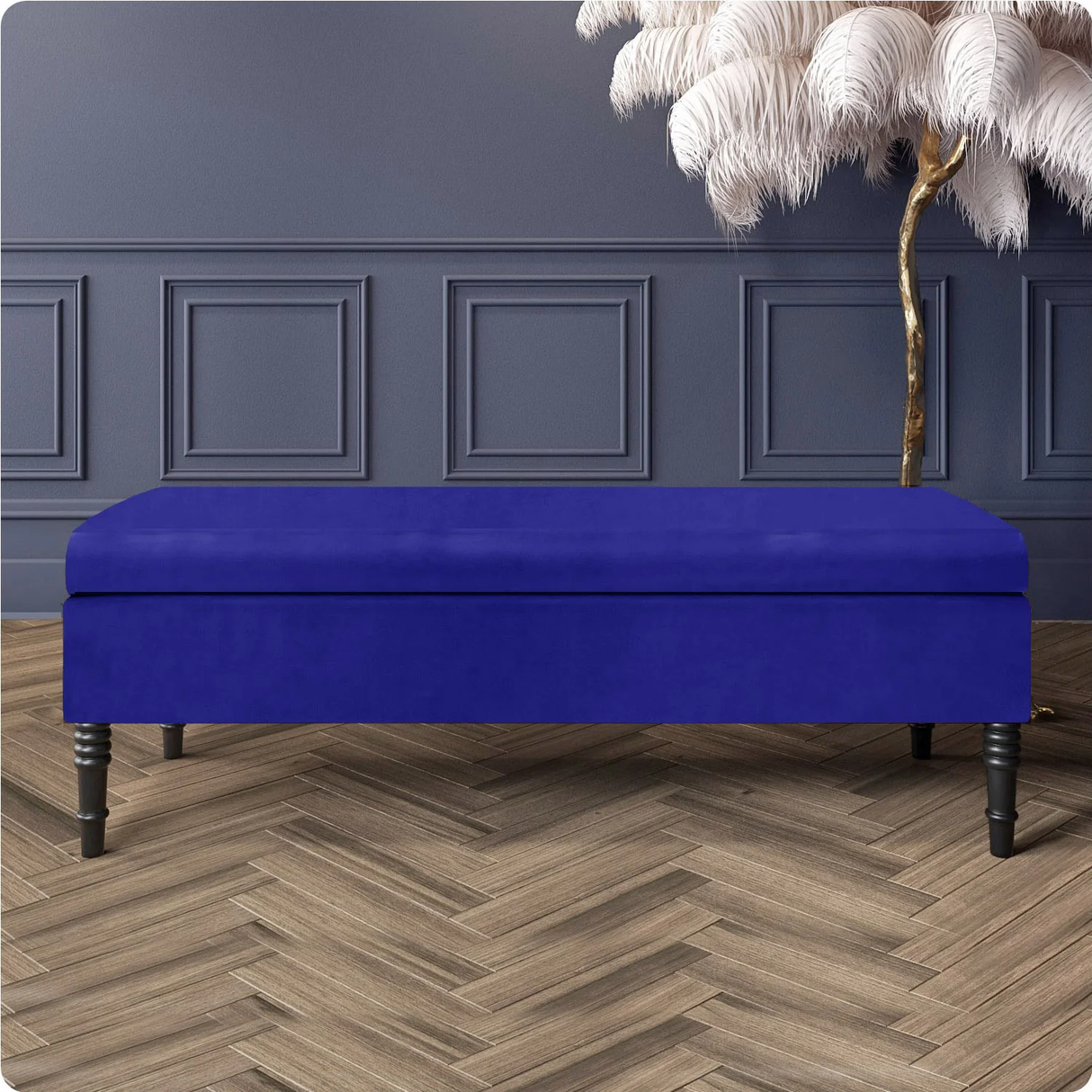 Safar Plain Upholstered Shoe Storage Bench with Legs