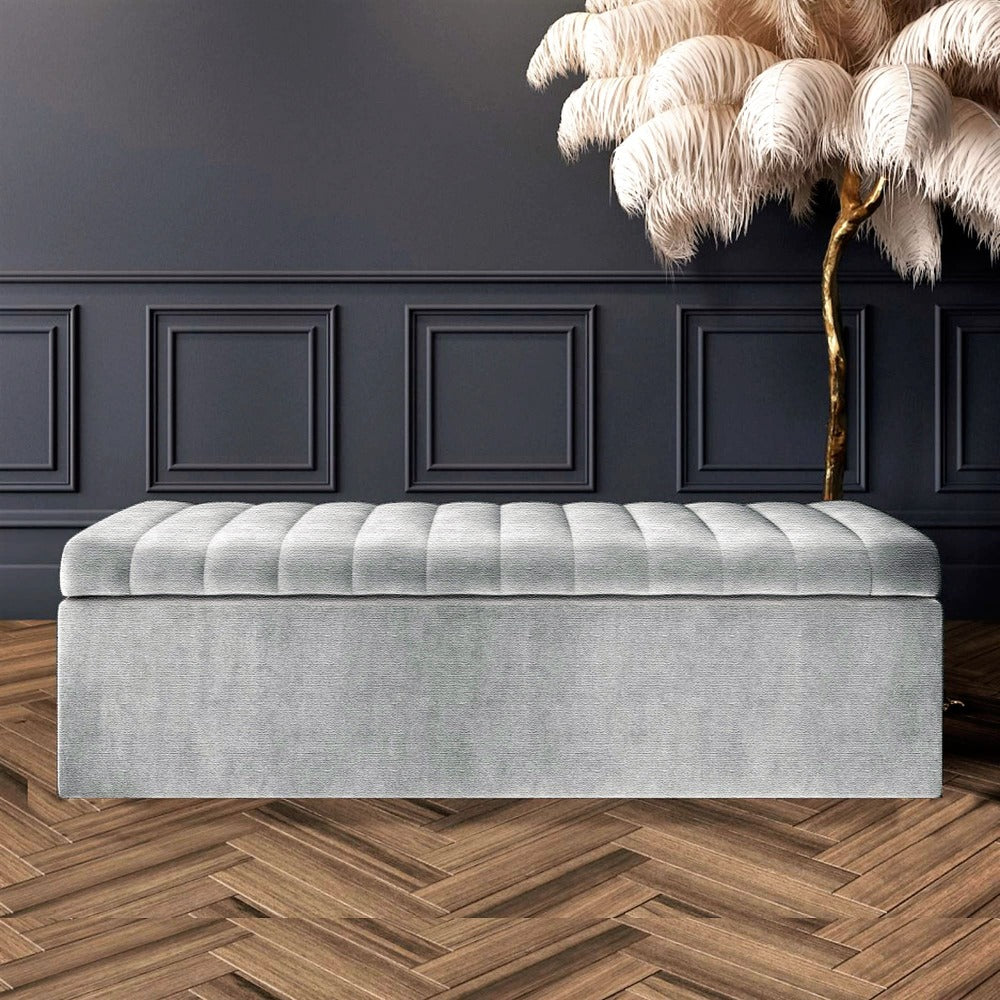 Large Safar Ottoman Box - Naples Velvet