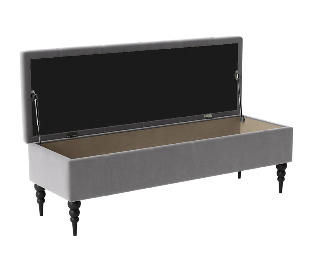 Safar Chesterfield Shoe Storage Bench with Legs