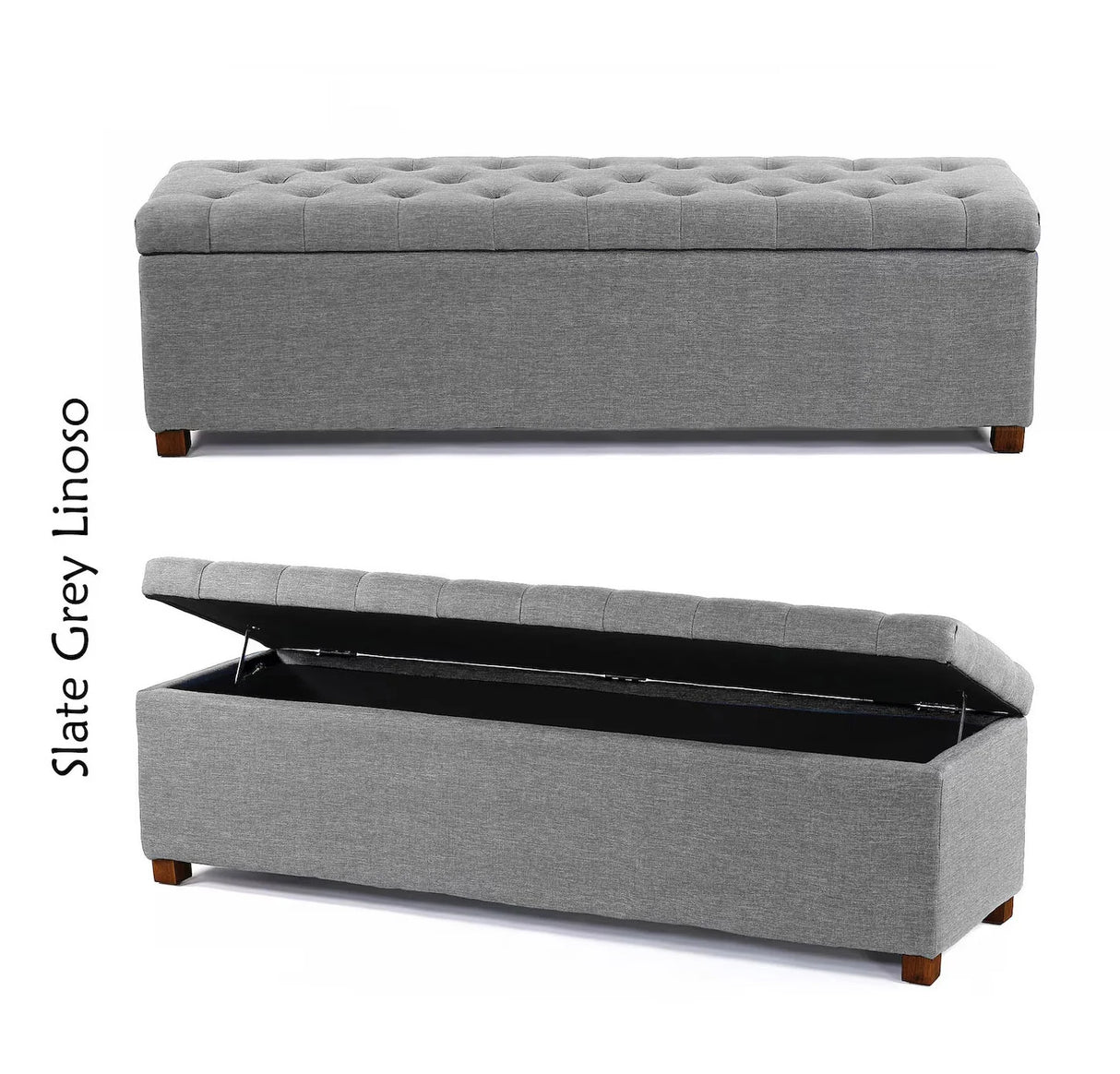 Linoso Ottoman Storage Box with Legs