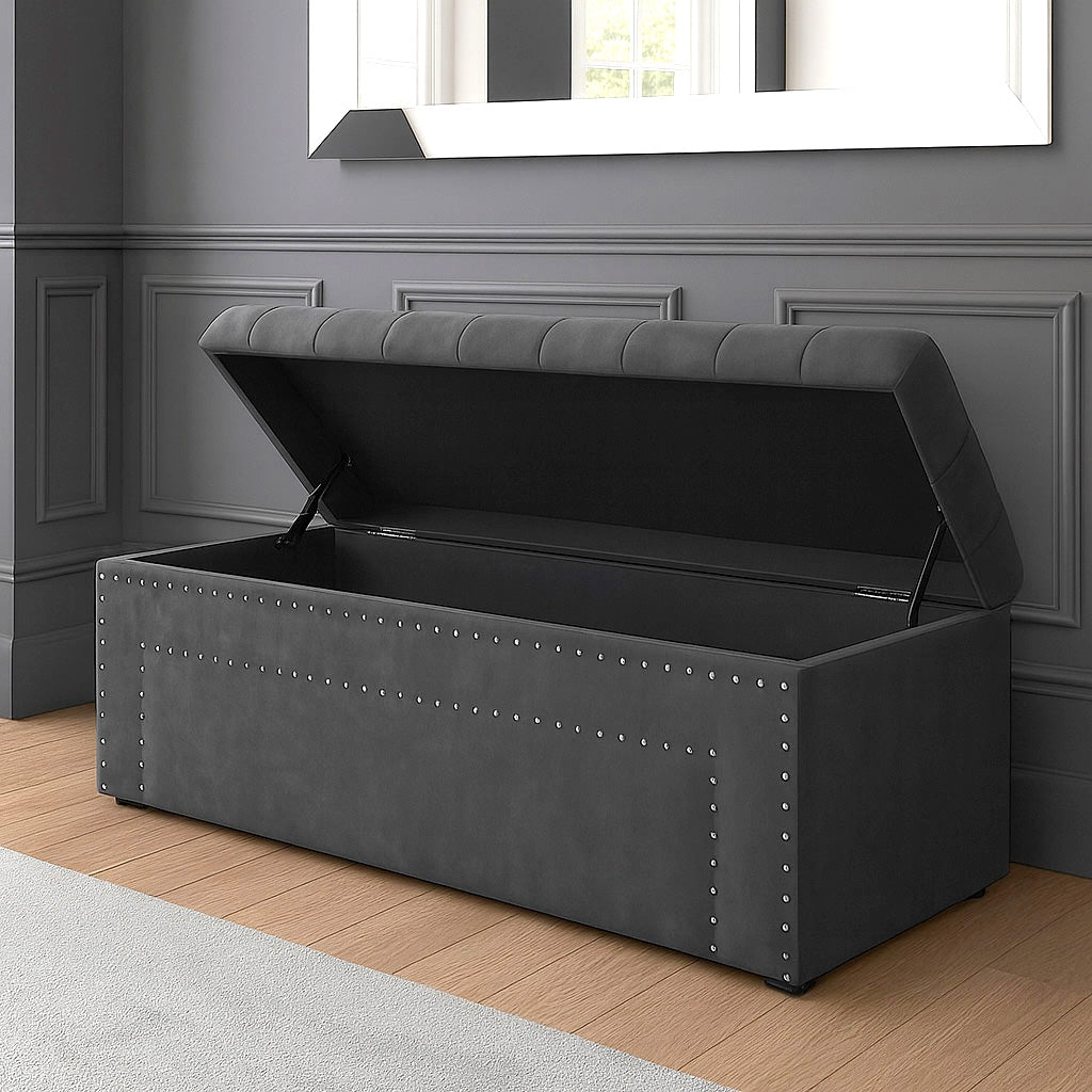 Duke Chesterfield Upholstered Blanket Box