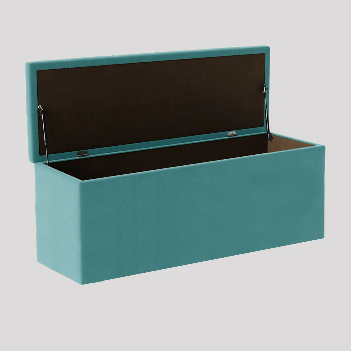 Luna Chesterfield Velvet Storage Ottoman