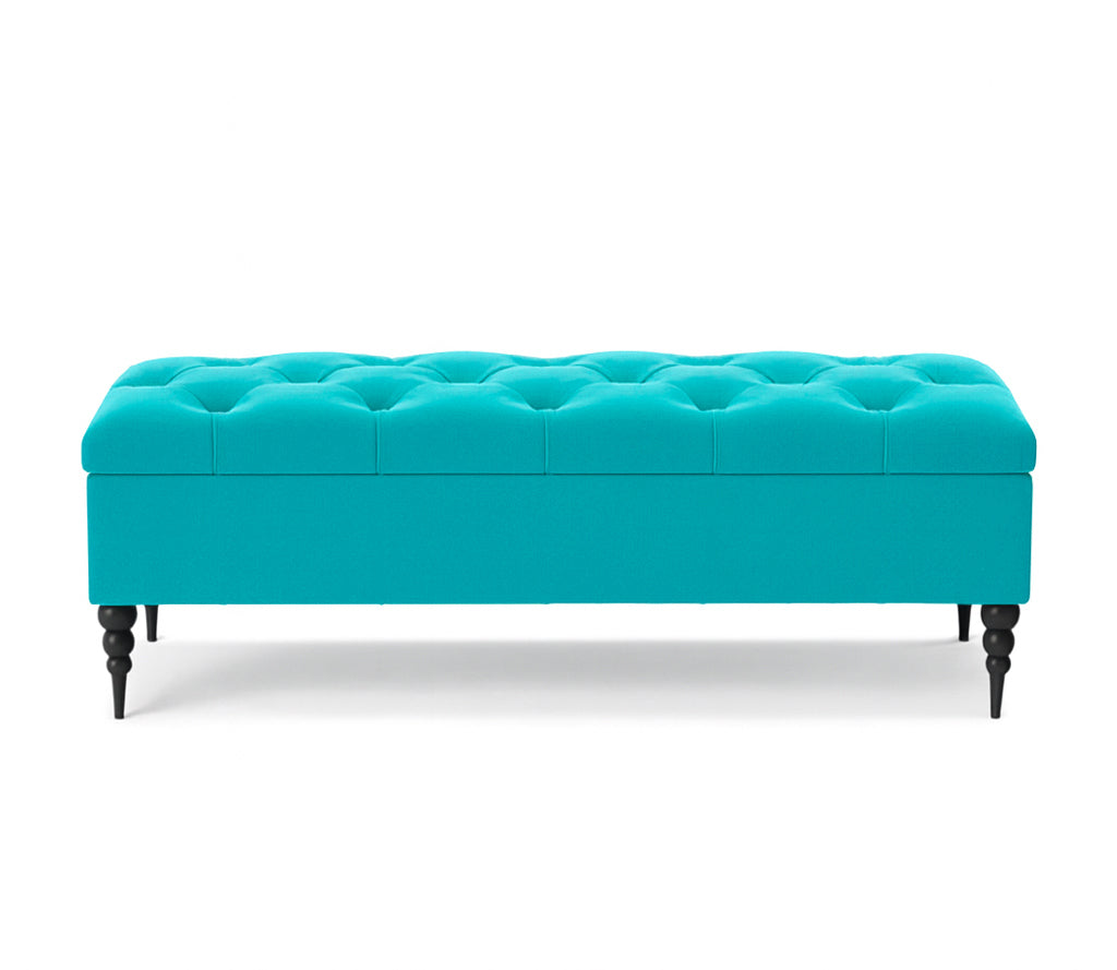 Safar Chesterfield Shoe Storage Bench with Legs