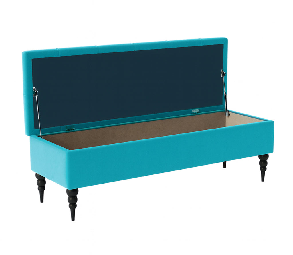 Safar Chesterfield Shoe Storage Bench with Legs