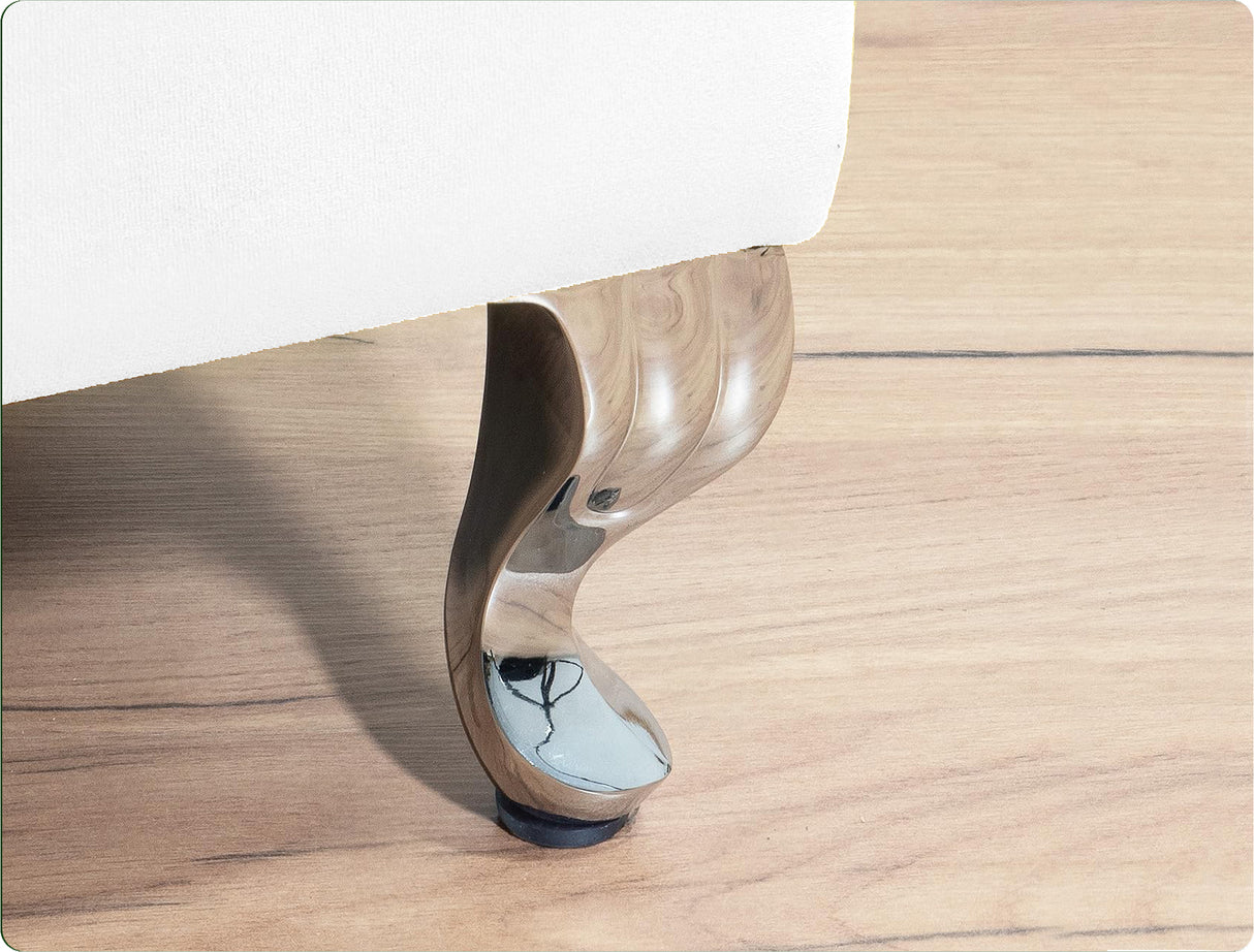 Londona Velvet Storage Bench with Legs