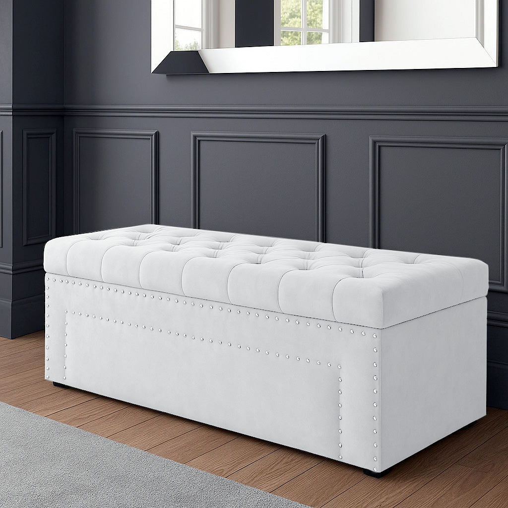 Duke Chesterfield Upholstered Blanket Box