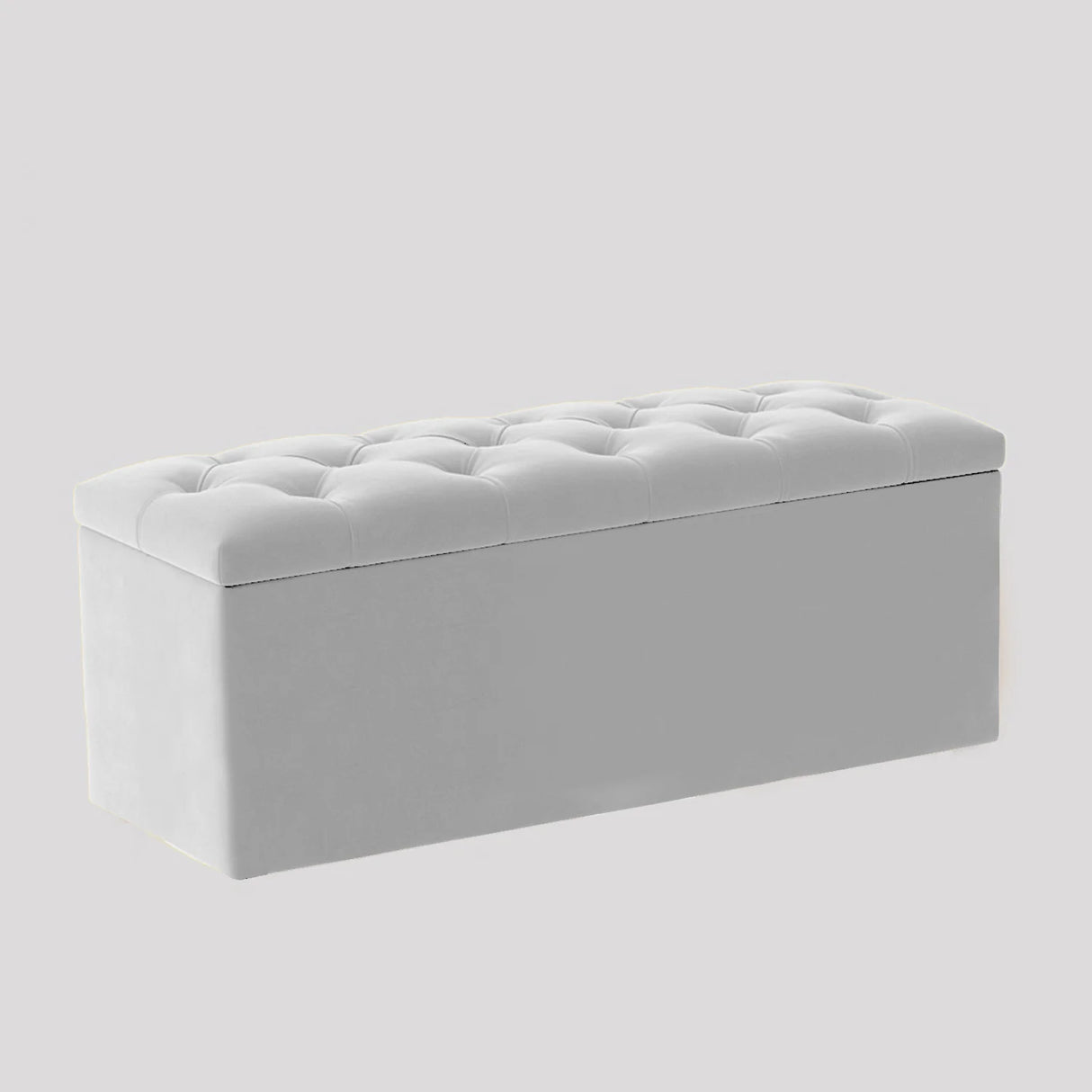 Luna Chesterfield Velvet Storage Ottoman