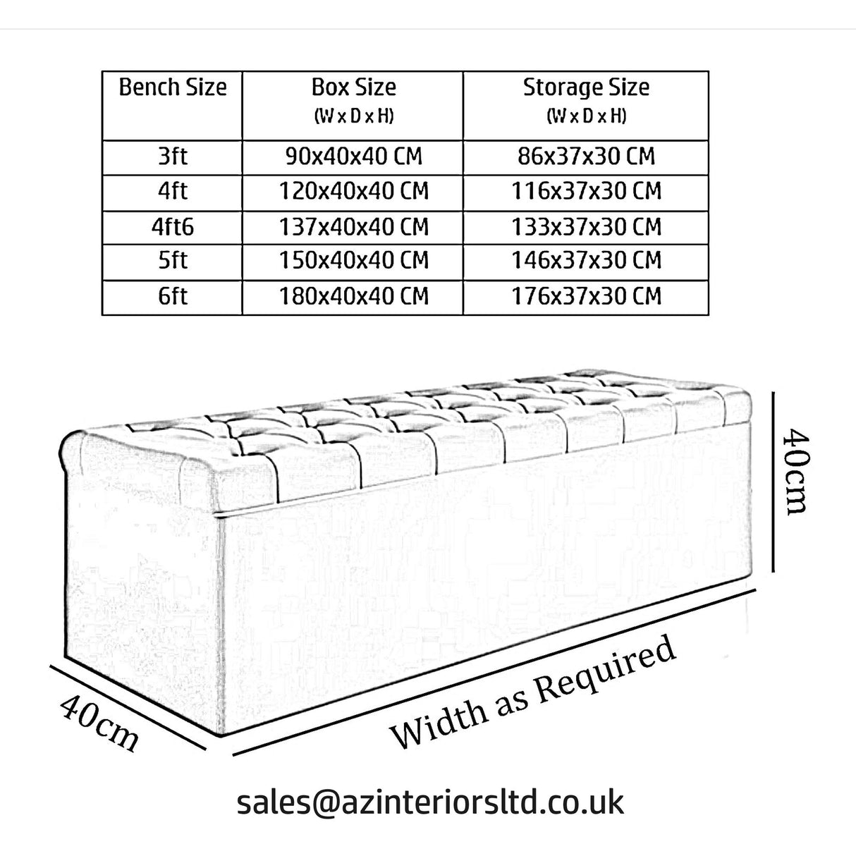 SD Large Ottoman Storage Box